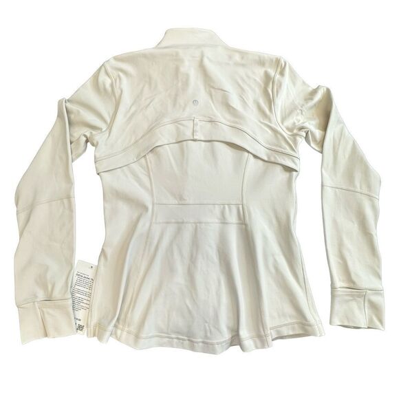 LULULEMON Off White Bone Define Zip Front Jacket Nulu Size 12 NWT - Picture 9 of 17